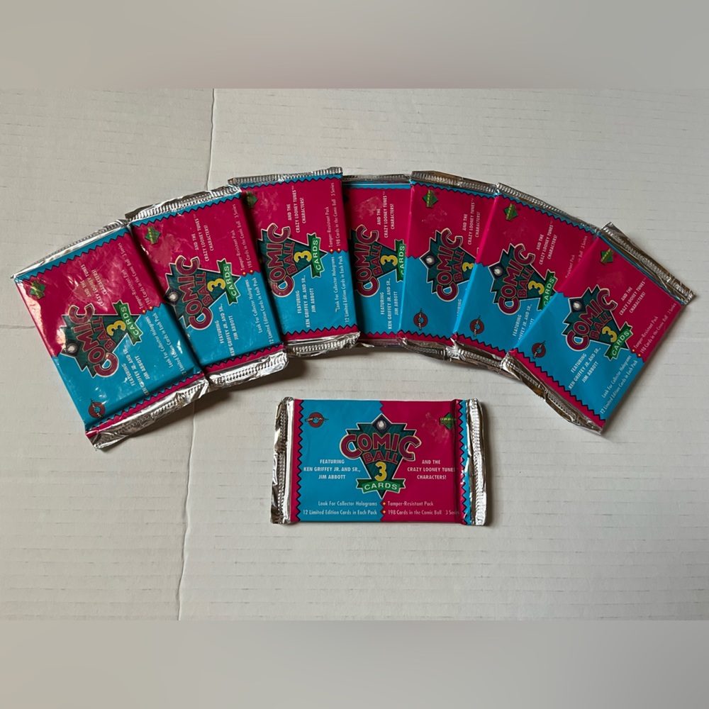 MLB Looney Tunes - Comic Ball 3 Unopened Card Packs